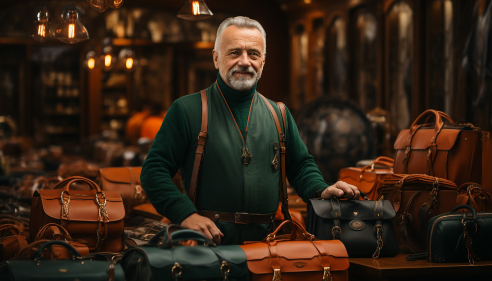 Autres - Le Maître de la maroquinerie avec de jolis sac